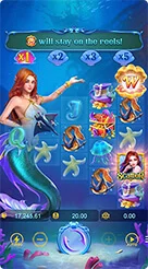 Mermaid Riches · Mekanisme Grid Asimetris Terbalik dan Pengali Kerang Mermaid Riches